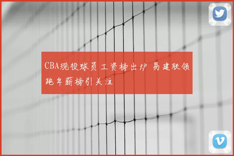 CBA现役球员工资榜出炉 易建联领跑年薪榜引关注